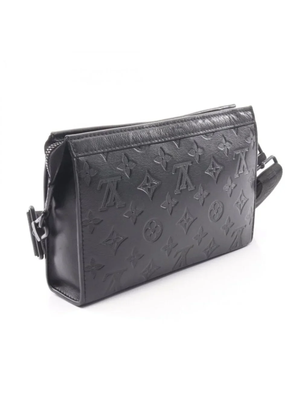 Louis Vuitton Shoulder Bag Gaston Wearable Wallet Noir Leather